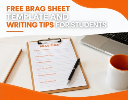 Free Brag Sheet Template and Writing Tips for Students